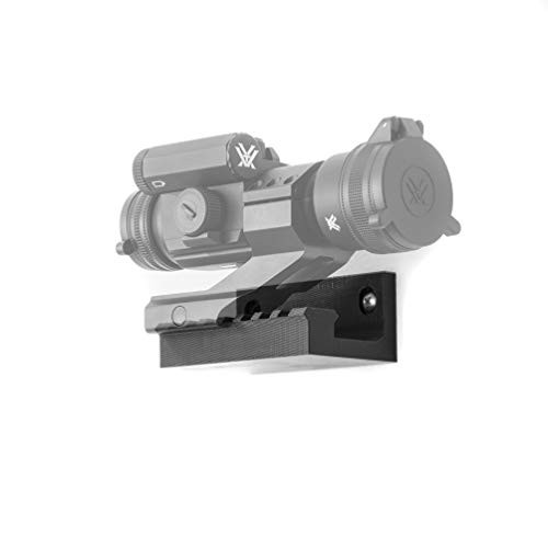 Spartan Mount for Rifle Accessories - Scope Bipod Flashlight Laser Wall Display Storage Organization System - Unique Low Profile Design - Gun Safe Wall Garage - Gun Room Mounting Solution