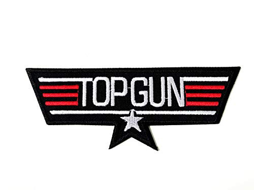 TH Top Gun Fighter Black Color Logo Biker Motorcycle Embroidered Sew on Iron on Patch for Backpacks Jeans Jackets Clothing etc. TH Top Gun Fighter Black Color Logo Biker Motorcycle Embroidered Sew on Iron on Patch for Backpacks Jeans Jackets Clothing etc.
