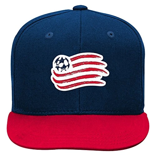 MLS New England Revolution 4-7 Outerstuff Flat Visor Snapback, Dark Navy, Youth One Size