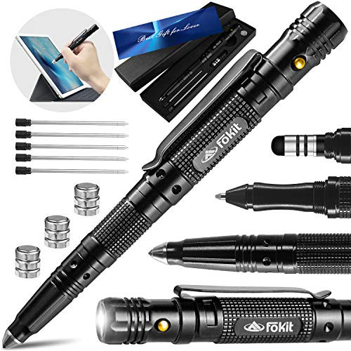 Tactical Pen, Multitools Gift for Men  and  Women - Stylus Pen  plus LED Flashlight  plus Ballpoint Pen, Unique Birthday Gift for Men Dad Husband Boyfriend Outdoor, Gift Box