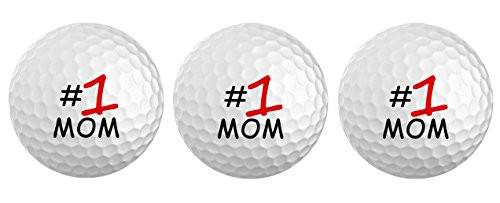 BZANY® Number One Mom Mother's Day Golf Balls -3 Pack-