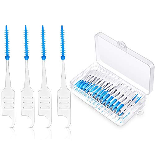 Dental Picks Silicone Soft Interdental Picks Dual-Use Toothpicks Dental Tooth Flossing Oral Dental Brush for Oral Cleaning Care Tooth Cleaning Tool for Christmas Valentines Day Present -400 Pieces- Dental Picks Silicone Soft Interdental Picks Dual-Use Toothpicks Dental Tooth Flossing Oral Dental Brush for Oral Cleaning Care Tooth Cleaning Tool for Christmas Valentines Day Present -400 Pieces-