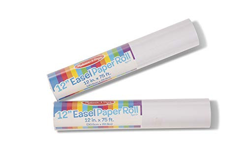 Melissa & Doug 12 Easel Paper Rolls, Arts & Crafts, Bond Paper, 75-Foot Rolls, 2-Pack