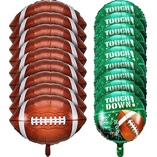 Football Balloons Set, Football Field Balloons and Football Foil Balloons for Tailgate Game Day Football Theme Supplies Birthday Party Decorations -18 Pieces- Football Balloons Set, Football Field Balloons and Football Foil Balloons for Tailgate Game Day Football Theme Supplies Birthday Party Decorations -18 Pieces-