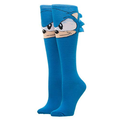Sonic Knee High Socks Sonic the Hedgehog Socks Sonic Accessories - Sonic the Hedgehog Apparel Sonic Socks