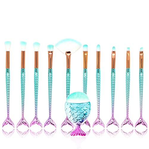 Makeup Brush Set 11Pcs Eye Makeup Brushes, Eyeshadow Concealer Eyeliner Brow Blending Brush Tool