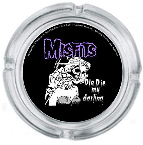 Black Ball Corp. Misfits Die Die My Darling Glass Ashtray - 4" Round