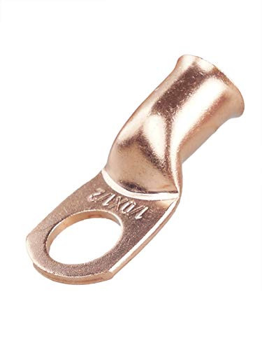Welding Copper Cable Lugs 1/0 AWG Cable 1/2" Stud Eyelet Lug,5 Pack