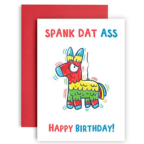 Spank Dat Ass - Funny Pinata card - Funny Birthday card - funny birthday cards for men - happy birthday card for her - best friend birthday card - funny birthday card for him