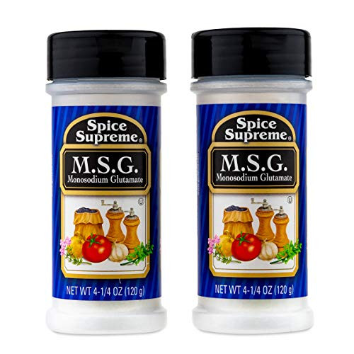 Spice Supreme M.S.G. Monosodium Glutamate, Plastic Shaker, 4.25-oz -MSG -Pack of 2-- Spice Supreme M.S.G. Monosodium Glutamate, Plastic Shaker, 4.25-oz -MSG -Pack of 2--
