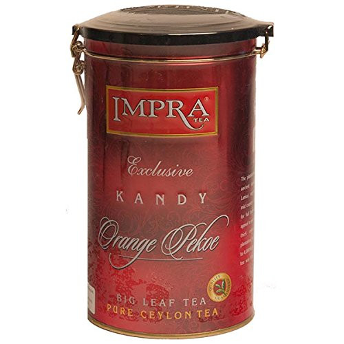 Black Tea, Loose Leaf "Kandy" Exclusive, Impra -1 Metal Caddy-