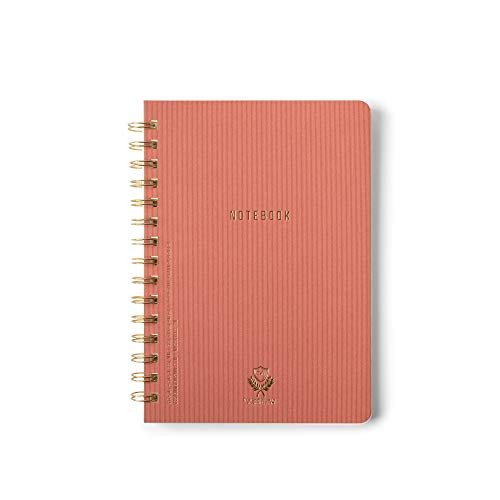 DesignWorks Ink Twin Wire Bound Notebook -A5 - 6" x 8.25"-, Terracotta