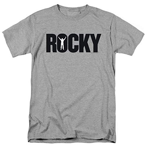 Rocky Movie Logo Italian Stallion Sylvester Stallone T Shirt  and  Stickers -Medium- Athletic Heather