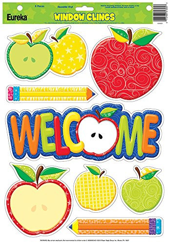 Eureka Color My World Welcome Window Clings -836069-