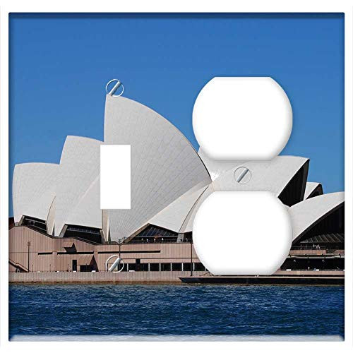 2-Gang, Toggle Outlet Combination Wall Plate Cover - Sydney Opera Australia Sydney Harbour Landmark