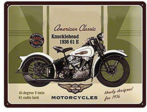 Wisesign Metal Sign Motorcycle Metal Print Home Decor, Tin Signs Wall Decor Art 8x12 inch
