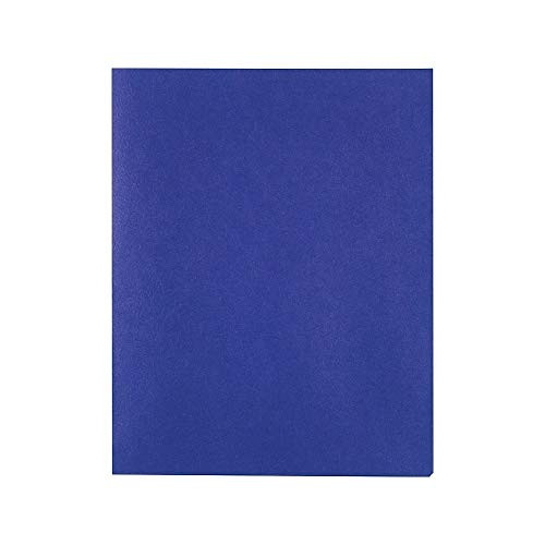 Staples 578490 School Grade 2 Pocket Folder Blue 25/Box