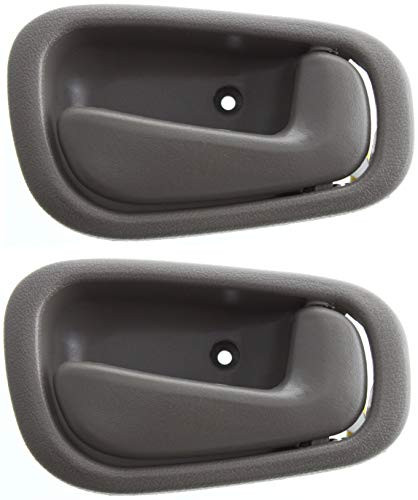 Garage-Pro Aftermarket Front and Rear Interior Door Handle Compatible with 1998-2002 Toyota Corolla/Chevrolet Prizm Gray, Set of 2, Passenger Side