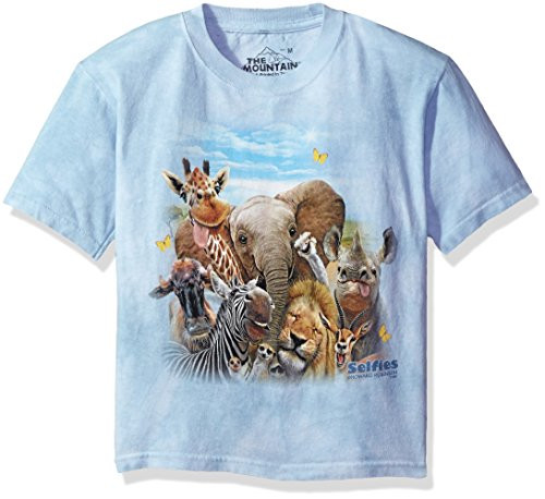 The Mountain African Selfie Child T-Shirt, Blue, Large The Mountain African Selfie Child T-Shirt, Blue, Large
