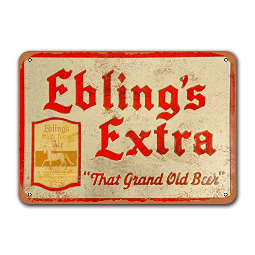 Sisoso Retro Metal Sign Ebling's Extra Bar Tin Beer Signs, Plaque Poster for Bar Garage Home Man cave Cafe Wall Decor 8x12 inch Sisoso Retro Metal Sign Ebling's Extra Bar Tin Beer Signs, Plaque Poster for Bar Garage Home Man cave Cafe Wall Decor 8x12 inch
