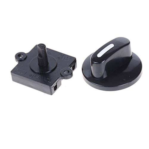 4 Position 3 Way Selector Rotary Switch for Fan 13A 120VAC with Knob Switch