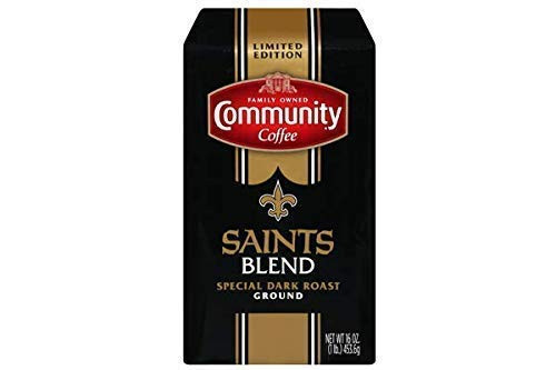 Community Coffee - New Orleans Saints Blend Special Dark Roast - Premium Ground Coffee - 16 Ounce Bag Community Coffee - New Orleans Saints Blend Special Dark Roast - Premium Ground Coffee - 16 Ounce Bag