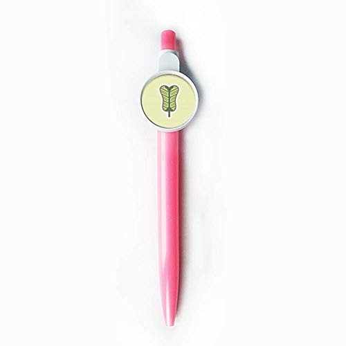 Palmleaf Fan China Pattern Rollerball Tip Blue Retractable Pen Write Stationery