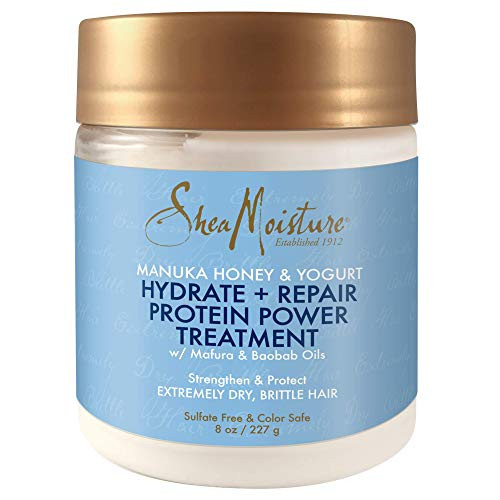 Shea Moisture Manuka Honey  and  Yogurt Hydrate  plus Repair Protein-Strong Treatment, 8 oz