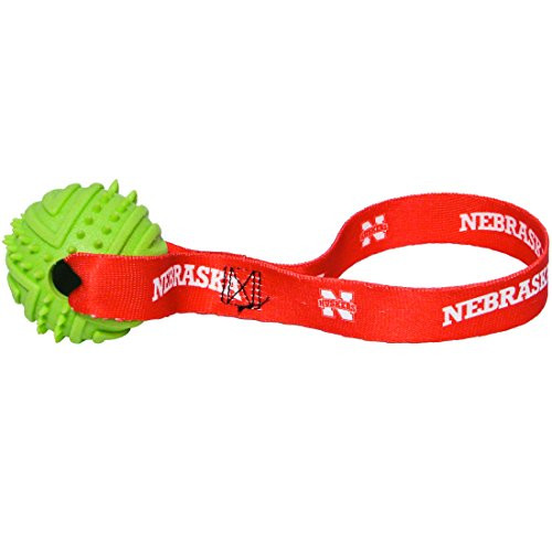 HUNTER NCAA Nebraska Cornhuskers Rubber Ball Toss Toy for Pets