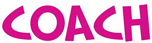 WickedGoodz Pink Coach Vinyl Window Laptop Decal - Sports Bumper Sticker - Perfect Sports Coach Gift WickedGoodz Pink Coach Vinyl Window Laptop Decal - Sports Bumper Sticker - Perfect Sports Coach Gift