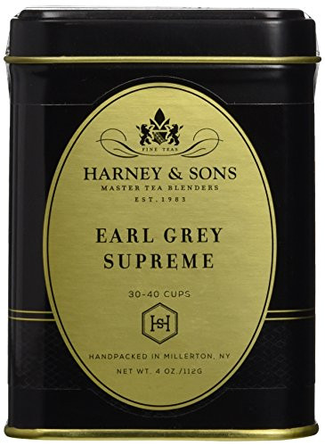 Harney  and  Sons Black Tea, Earl Grey Supreme with Silver Tips, 4 oz
