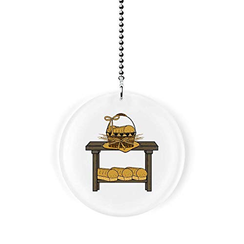 Gotham Decor Country Bread Table Fan/Light Pull