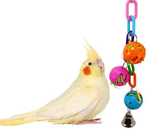 Bonka Bird Toys 1953 Foraging Ball Drop Bird Toy Parrot cage Toys Cages Conure Cockatiel Caique