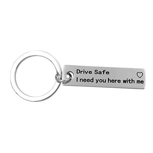 Drive Safe Keychain I Need You Here with Me Trucker Husband Gift for Husband Valentines Day Gifts for Boyfriend Fathers Day Gifts for Dad from Daughter Drive Safe Keychain I Need You Here with Me Trucker Husband Gift for Husband Valentines Day Gifts for Boyfriend Fathers Day Gifts for Dad from Daughter