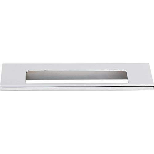 Top Knobs TK521PC Mercer Collection 5" Europa Cut Out Tab Pull, Polished Chrome