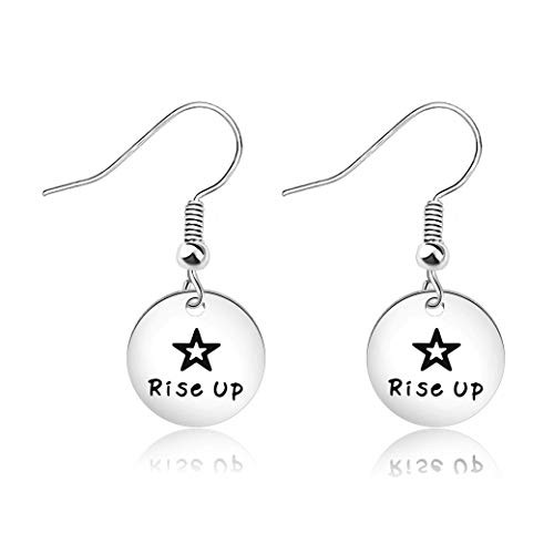 MAOFAED Hamilton Broadway Musical Inspired Gift Inspirational Gift Rise Up Earring Theater Jewelry Gift for Her MAOFAED Hamilton Broadway Musical Inspired Gift Inspirational Gift Rise Up Earring Theater Jewelry Gift for Her