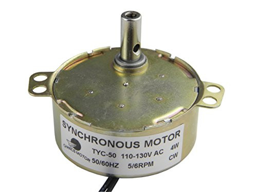 CHANCS Small AC Synchronous Electric Motor TYC-50 110V AC 5/6RPM CW Torque 4.8Kg.cm Robust Fan Motor