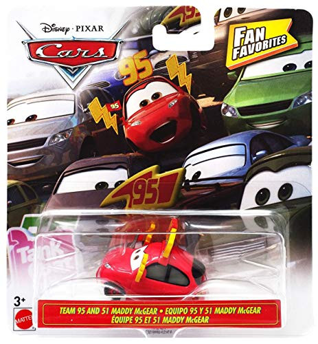 Pixar Disney Cars Fan Favorites Team 95  and  51 Maddy McGear Diecast Car