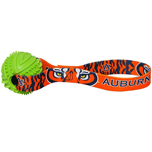 HUNTER NCAA Auburn Tigers Rubber Ball Toss Toy for Pets