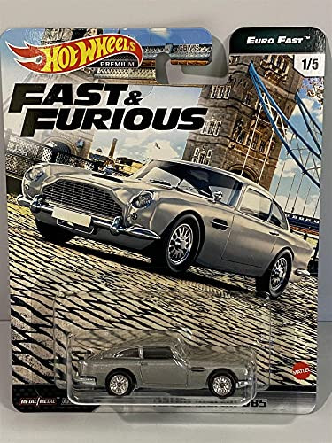 Hot Wheels Fast  and  Furious Collection Aston Martin Db5 Vehicle 1-64 Scale from The Fast Film Franchise, Modern  and  Classic Cars, Great Gift for Collectors  and  Fans of The Movies