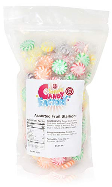 Sarah's Candy Factory Assorted Fruit Starlight in Resealable Bag, 2 Lbs Sarah's Candy Factory Assorted Fruit Starlight in Resealable Bag, 2 Lbs