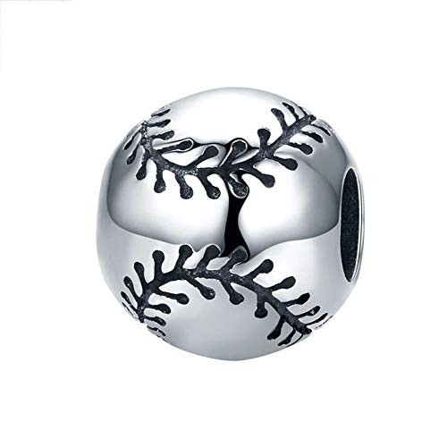 Junyi Jewelry Baseball Charm 925 Sterling Silver Sport Charm Volleyball Charm Ball Charm Basketball Charm USA Football Charm for Pandora Charm Bracelet -Baseball- Junyi Jewelry Baseball Charm 925 Sterling Silver Sport Charm Volleyball Charm Ball Charm Basketball Charm USA Football Charm for Pandora Charm Bracelet -Baseball-