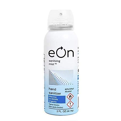 eOn Continuous Spray Hand Sanitizer 80 percent Ethyl Alcohol -Pack of 3-