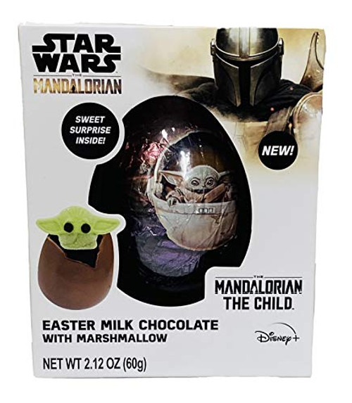 Star Wars The Mandalorian Easter Milk Chocolate Ball filled with Surprise The Child Marshmallow Treat, 2.12 Ounce Star Wars The Mandalorian Easter Milk Chocolate Ball filled with Surprise The Child Marshmallow Treat, 2.12 Ounce