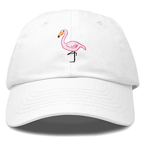 DALIX Flamingo Hat Women's Baseball Cap in White