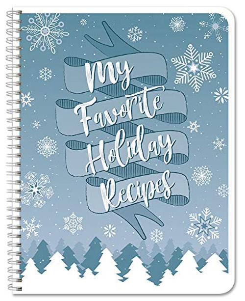 BookFactory Holiday Recipe Book/My Favorite Holiday Recipes, Wire-O - 100 Pages, 8.5" x 11"-JOU-100-7CW-PP--HolidayRecipe--
