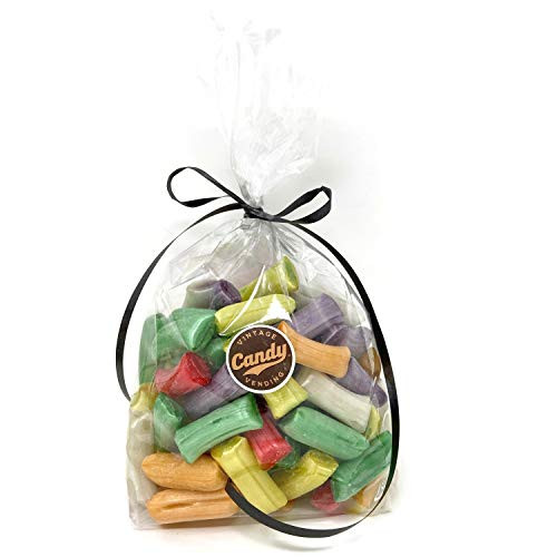 Old Fashion Filled Chocolate Straws Assorted Hard Candy Mix, Bulk Gift Bag -One pound-