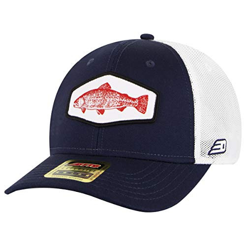 Otto Comfy FIT 6 Panel Low Profile Mesh Back Trucker Hat Blue