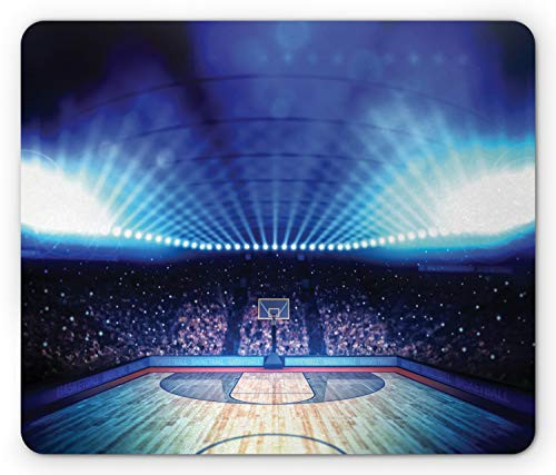 Ambesonne Basketball Mouse Pad, Basketball Arena Court with Fans and Competition Theme Game Excitement Print, Rectangle Non-Slip Rubber Mousepad, Standard Size, Navy Black Ambesonne Basketball Mouse Pad, Basketball Arena Court with Fans and Competition Theme Game Excitement Print, Rectangle Non-Slip Rubber Mousepad, Standard Size, Navy Black