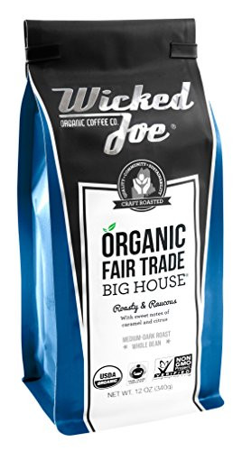 Wicked Joe Coffee Big House Whole Bean, 12 oz